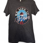 Size small Morgan Wallen tour date shirt grey "We Live It Up Down" Photo 0