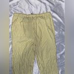 Tommy Hilfiger yellow and navy striped lightweight pajama pants Photo 3