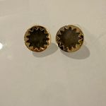 House of Harlow  1960 Sunburst Labradorite Circle Sun Stud Earrings Photo 1
