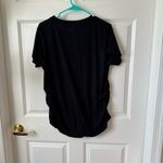 Maternity Black and White Short Sleeve Shirt Size 2X Photo 1