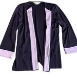 Misook Exclusively Women's Purple Tight Knit Open Front Cardigan Sweater Size S Photo 0