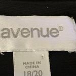 Sleeveless Ruffle Sheath Dress 18/20 Black Elastic Waist V Neck Stretch Knit Photo 5