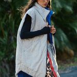 Free People NWT Slalom Reversible Fleece Color: Stellar Blue Size XS Photo 2