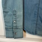 Guess  Blue Denim Camicia Colorado Denim Jacket L/S Pearl Snap Large #0956-AZ Photo 2