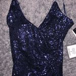 Trixxi Navy Sequin Prom Dress Photo 2