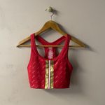 PINK Victoria’s Secret Red/Gold/White Sports Bra Size M EUC Red Size M Photo 2