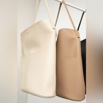 OAK + FORT City Tote Vegan Leather Beige Tan Photo 3