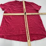 ZARA  Shirt Womens Medium Pink‎ High Low Hem Short Sleeve Casual Tee T-Shirt Top Photo 3