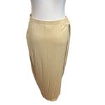 Free People Beach Daphne Midi Skirt Pull On Neutrals Women’s Size M Photo 2