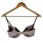 Victoria's Secret Demi Push Up Bra Womens 32D Taupe Smooth Classic Feminine Photo 3