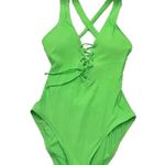 Becca MODERN EDGE PLUNGE One Piece Women’s Swimsuit Size M NWT Photo 1