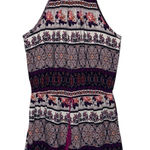 Bohemian Patterned Halter Romper Vintage‎ Mossimo Floral Print Purple Photo 0