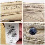 Talbots Yellow Signature Crop Jeans Zip Hem Stretch 8 Petite Photo 2