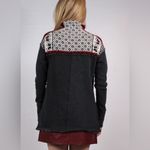 Free People fair isle snow bunny grey mock neck pullover tunic sweater, S EUC Photo 1