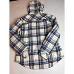 Boston Traders Womens Flannel Shirt Jacket Plaid Hooded Sherpa Lined S Small Photo 5