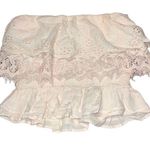 American Eagle  Pink Eyelet Ruffle layered Top Size XS Coquette Girl Photo 0