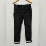 ZARA  Black Basic Z1975 Denim Skinny Jeans Sz 10 with Gypsy Bohemian Details Photo 0