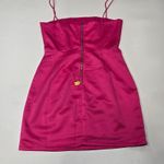 MORE TO COME Nory Zip Back Mini Dress in Hot Pink Small Photo 10