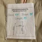 Gap  Women's Size M Neutral Beige Tan 100% Cotton Lined Button Down Blazer Jacket Photo 7