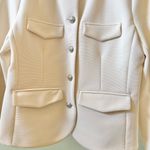 Veronica Beard  Kensington Knit Button Jacket Ivory Sz L Photo 5