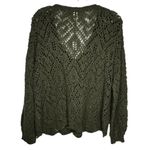 In Loom  Green‎ Crocheted Sweater Photo 3