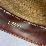 LONE STAR Cowboy Hat Western Ranch Womens Straw 55 Made in Mexico Bling Branded Brown Photo 10