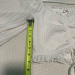 French Kiss  White Ruched Blouse Photo 7