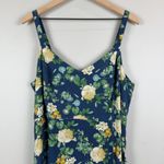 Old Navy  Slip Maxi Dress Women's XL Multi Floral Pleated Spaghetti Sun Summer Photo 5