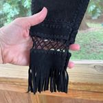 Misdemeanor Women's Vintage Black Suede Blend Open Cardigan Size M Size M Photo 6