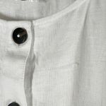 Madewell Button-Front Midi Dress in 100% Linen Size 0 Photo 10