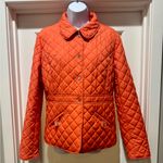Ralph Lauren Lauren  Quilted Jacket Size L Orange Crest Sleeve Snap Front Photo 1