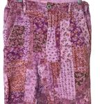 Pilcro  Anthropologie The Roamer Floral Patchwork Pants Pink Purple Size 28 Photo 2