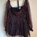 Dolls Kill Sugarthrillz Heart Mini Dress 2X New With Tags Photo 0