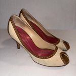 Kate Spade Preppy Peep Toe Old Money Luxury Designer Classic Pumps Size 7.5M Photo 1