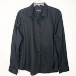 Women's Button Front Black Dress Shirt Size 18 Office Workwear Casual Photo 0