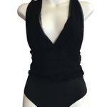 ZARA Black Tulle Bodysuits with Polka Dots Photo 0