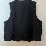 Vtg Oak Hill Black Velvet and Tartan Embroidered Cotton Christmas Vest Sz XL Photo 4