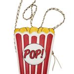 Nila Anthony Popcorn Bucket Popart Shoulder Purse / Crossbody Bag Red Photo 0