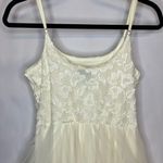 Windsor  Cream Lace Tulle Dress, Sleeveless Fit & Flare Formal Party L Photo 10