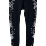 Alo Yoga  Black White Dark Krystal Graphic High Waisted Airbrush Workout Leggings Photo 2