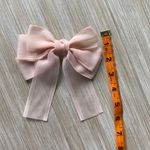 Light pink Clip on hair Bow Photo 3