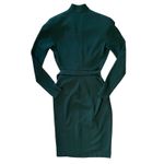 Donna Karan Vintage Black Label Archival Green Wool Wrap Dress Union-Made Size S Photo 10