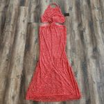 Retrofête Retrofete Katerina Sequin Dress in Calypso Coral Maxi Size XL NWT Halter Photo 2