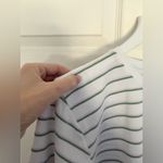 LAKE Pajamas Long Sleeve Cotton Striped Pajama Top Tee Purple Green White Photo 3