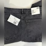 Forever 21  Distressed Knee High Rise Skinny Jeans Black Size‎ 28 NWT Photo 7
