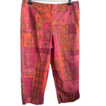 Susan Bristol Pants Women Plus 16 Pink Orange Straight Leg Side Zipper Retro Photo 5