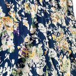 Blue white yellow floral fit & flare tunic or mini skater dress Photo 5