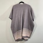 LL Bean Signature Grey 100% Lambs Wool Poncho One Size Size undefined Photo 7