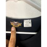 Vintage Y2K Harley‎ Davidson Women's Baby Tee Size S Stretchy Black Photo 3