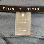 Titin NWT Blue Quarter Zip Pullover Cropped Sweatshirt Photo 4